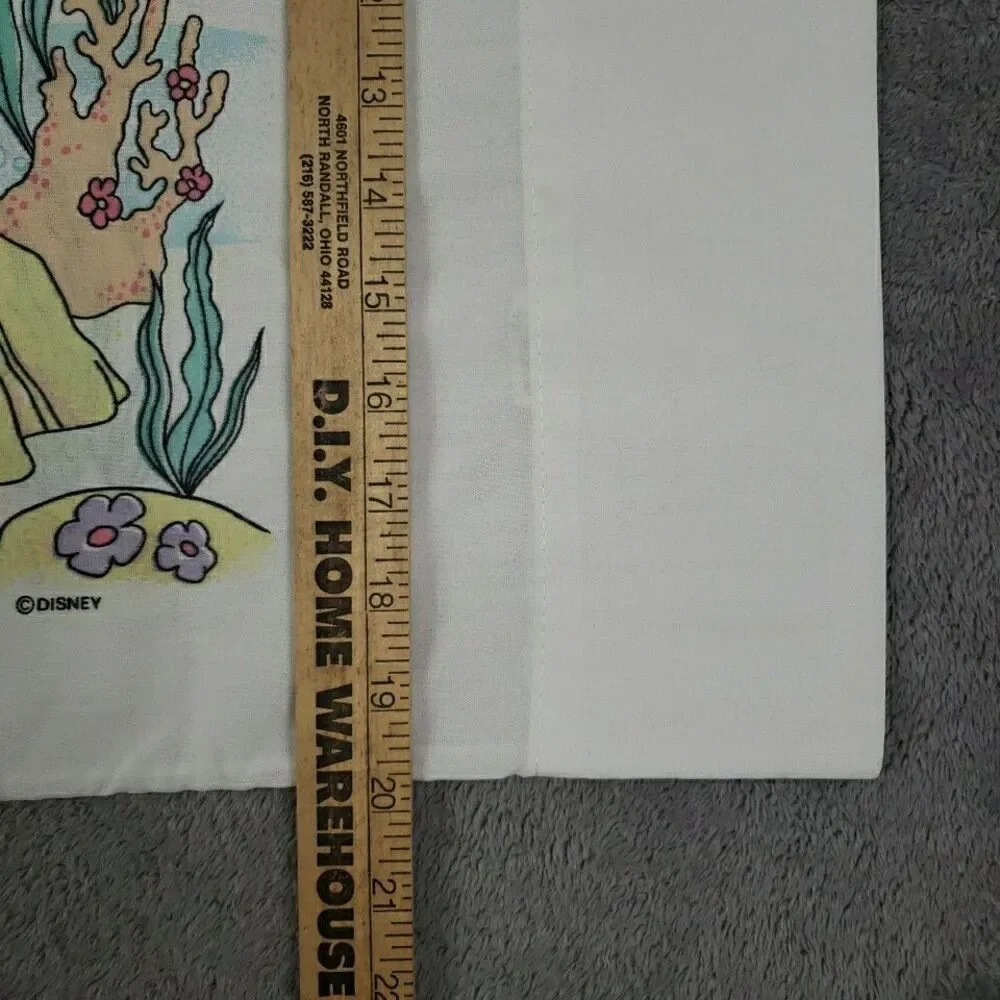 2 Vintage Disney Little Mermaid Standard Pillow Case 20
